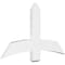 Ekena Millwork Bellingham Architectural Grade PVC Gable Bracket, 48"W x 28"H x 2"D x 6"F, 14/12 Pitch GBP048X28X0206BEL00 - alternate 1